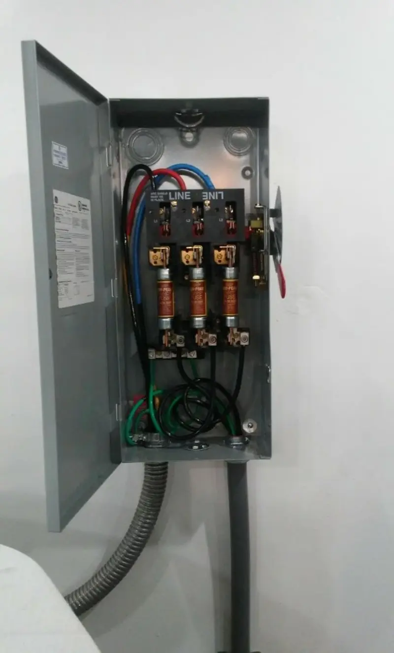 Three-phase disconnect switch installed for Electrical Wiring & Rewiring in Five Corners