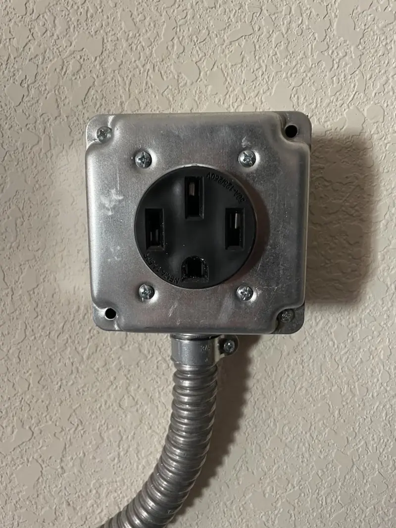 NEMA 14-50 outlet installed for Electrical Panel Upgrade in Five Corners